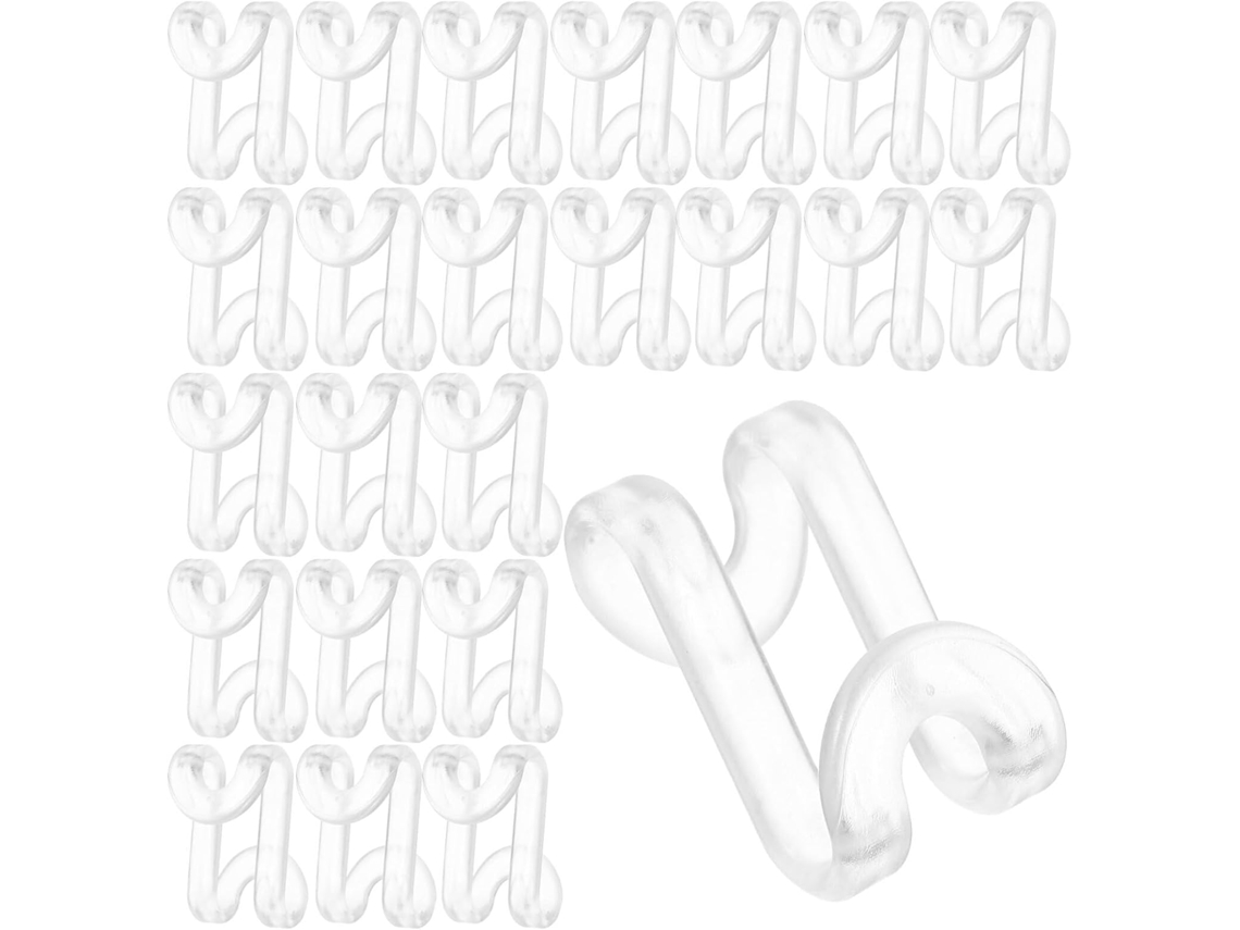 Conjunto 30 Conectores de Cabide GOKOCO Empilháveis e Espaçadores para Guarda-Roupa