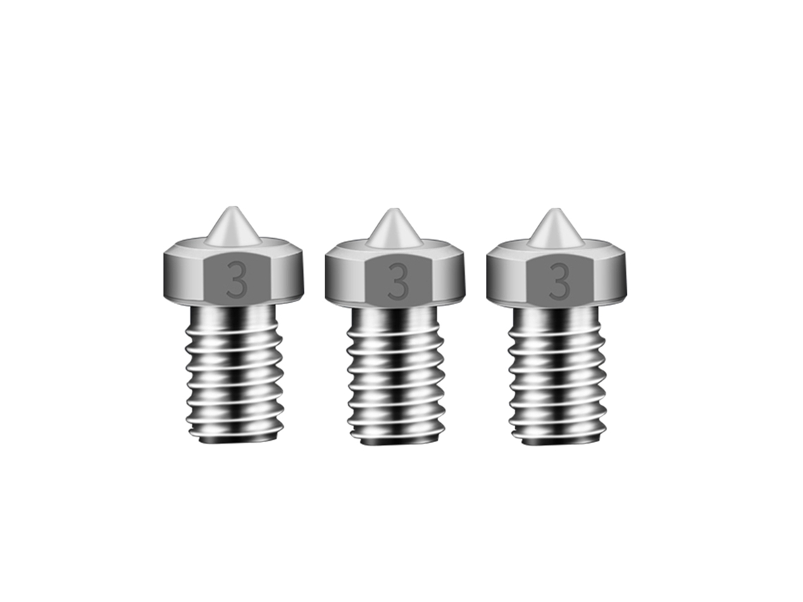 Peças De Impressora 3d 3pcs Bicos De Titânio V5 V6 Tc4 M6 Para Filamento 1.75mm 0.2/0.3/0.4/0.5mm