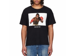 Rockinstone Rocky Movie Clubber Photo Black Adult T-shirt Size:xxl
