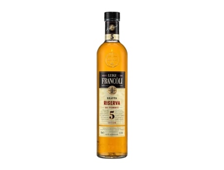 Aguardente Grappa LUIGI FRANCOLI 5 Edition Reserva (0.7 L - 1 Unidade)