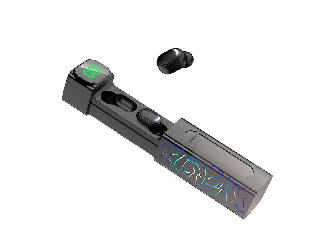 Fone De Ouvido Bluetooth Com Display Digital E Luz Colorida E50 Ly Ebike