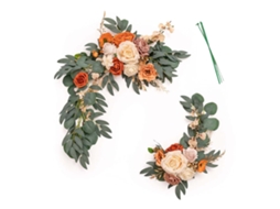 Arco de Casamento com Flores Triangular para Decoração de Palco 50x50cm LAXISCREED