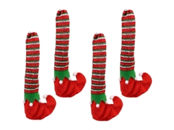 Capas decorativas Natal LINJOU, 4 unidades, vermelhas
