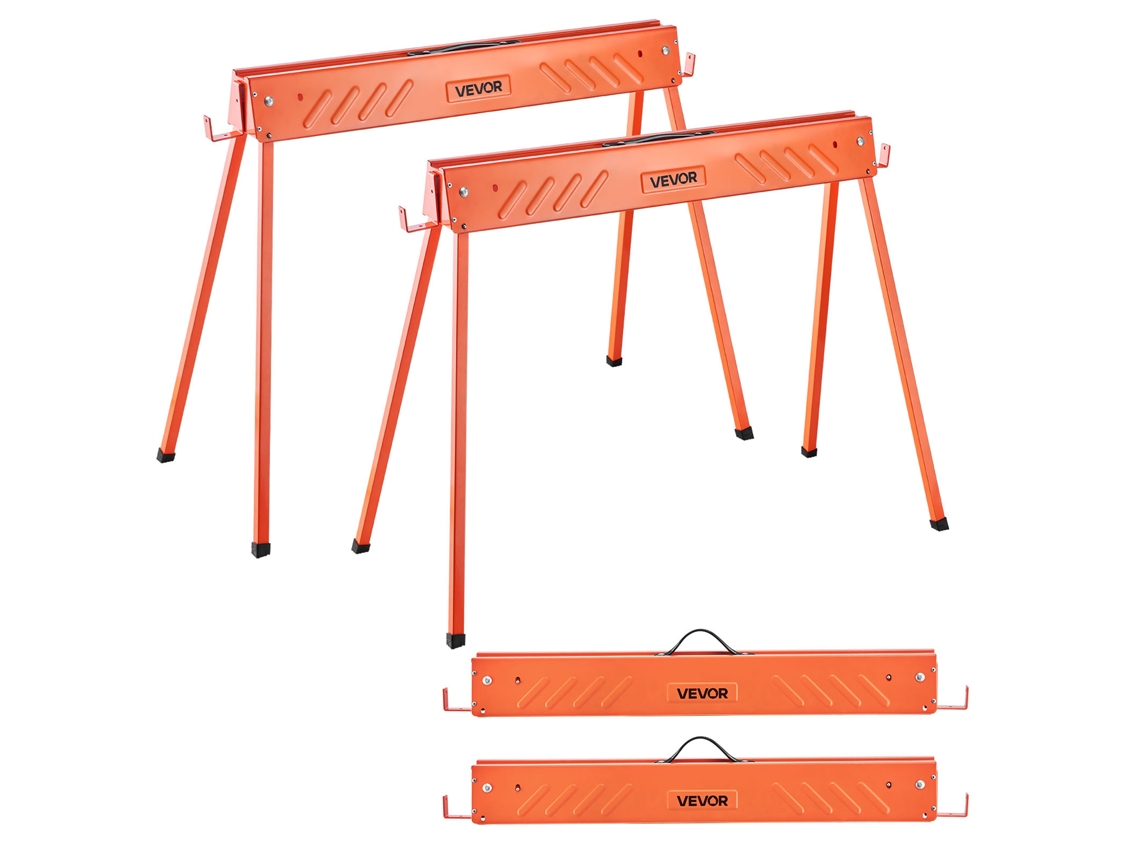 Peças Cavaletes Dobráveis Para Serra Estilo Viga Carga 299,4 Kg Vevor