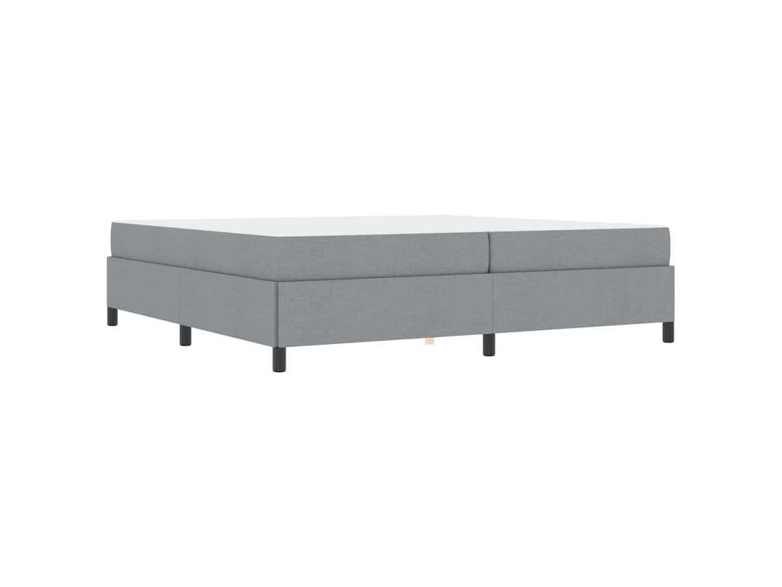 Conjunto 1 Cama Box Vidaxl Cinzento-claro Tecido (200 X 200 Cm)