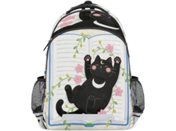 Mochila Para Meninos E Meninas Com Faixas Refletoras De Segurança.