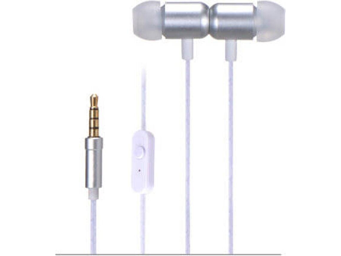 Auriculares com Fio FONESTAR X4-G (In Ear - Microfone - Branco)