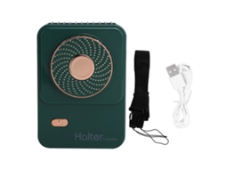 Ventilador Portátil de Pescoço 3 Velocidades Usb Verde