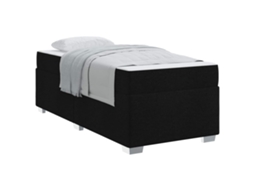 Estrutura de Cama com Colchão Preto Tecido MAISON EXCLUSIVE (80x200 cm)