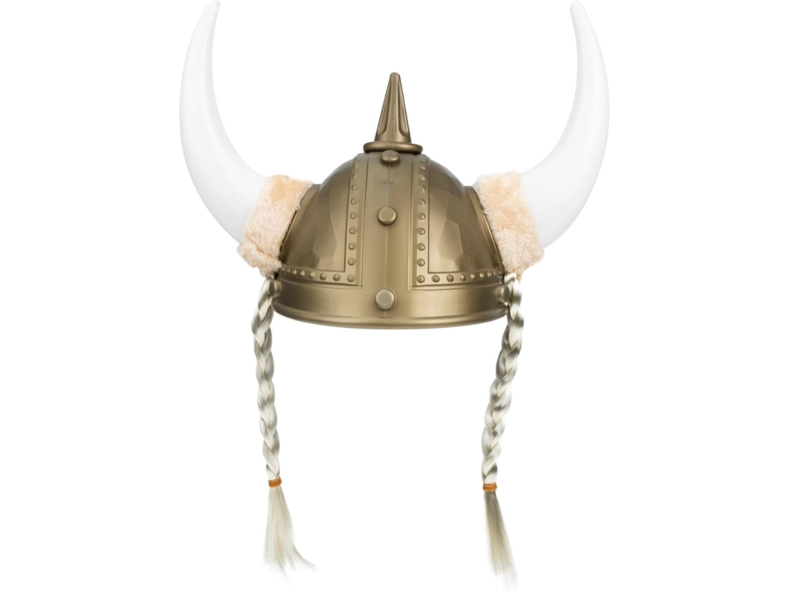 Chapéu Viking Ciieeo Com Chifres, Plástico, Capacete Confortável Para Fantasia De Dança E Festa À Máscara