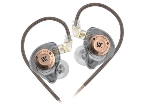 Auriculares Kz Edx Curvos In Ear SZSMART Cinzento
