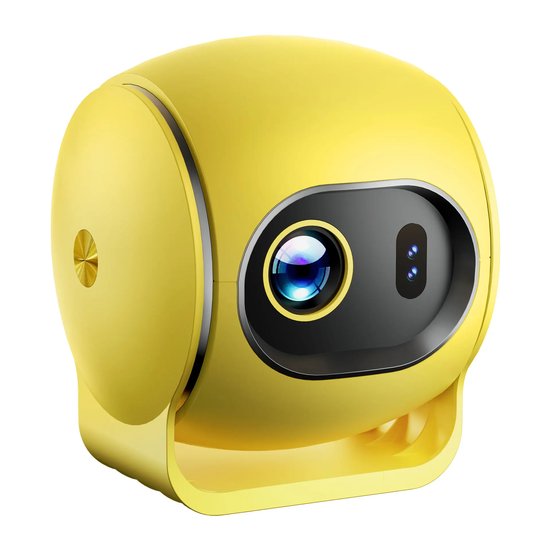 (padrão Europeu Amarelo) Projetor Doméstico 4k De Alta Definição Para Cinema, Sem Fio, Wi-fi, De Curta Distância