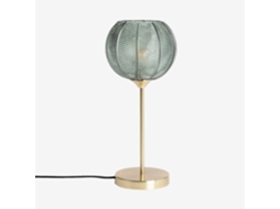 Lâmpada De Mesa Interior Metal E Vidro, 20cm, Verde Sweeek