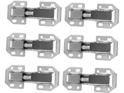 Conjunto De 6 Dobradiças Aço Para Portas Armários, Acessórios Móveis