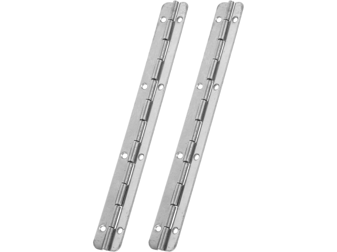 Nolitoy 2 Dobradiças Longas Tipo Piano Para Caixa De Joias Com Funcionamento Suave, Dobradiças De Metal Ferro Para Caixa