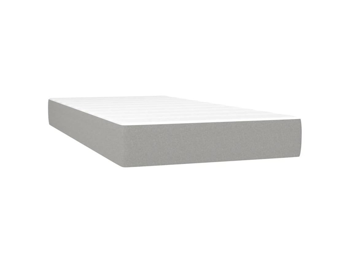 Pocket Spring Bed Mattress, Pocket Spring Bed Mattresses Vidaxl Cinzeto Tecido (90 X 200 Cm)