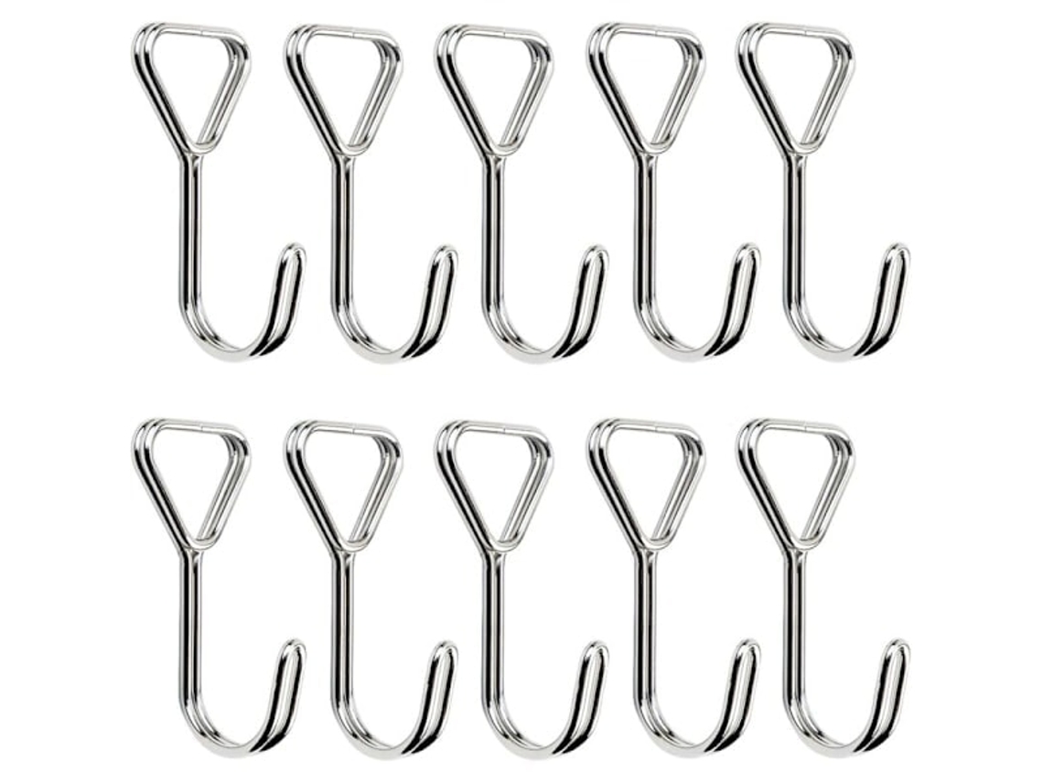 Conjunto De 10 Ganchos Espirais Em Aço Inoxidável Para Corda Elástica, Ideais Para Fixação De Barracas, Bicicletas, Bagagens E Outros Acessórios