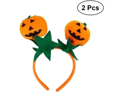 Diadema De Calabaza Bonita Para Halloween Acessório De Fantasia Festa Vermelho Laranja