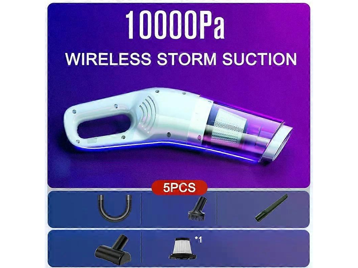 Aspirador De Pó Sem Fio Para Carro 10000pa, Sucção De Alta Potência De 120 W, Mini Aspirador De Pó Portátil Sem Fio Para Carro, C Aquaforge