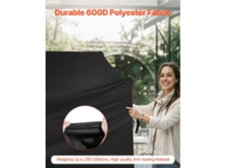Capa para Churrasqueiras de Exterior, Impermeável e Resistente Às Intempéries, Poliéster 600d Durável, 280 G/m², Fácil Colocar Retirar, com Proteção