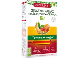 SUPERDIET Ginseng Geléia Real Bio 20 Ampolas