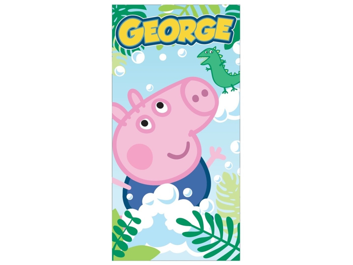 Toalha De Microfibra Peppa Pig George 140x70 Cm 87190