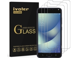 3x Película Vidro Temperado Asus Zenfone 4 MAX ZC520KL 5.2 HONGWE.