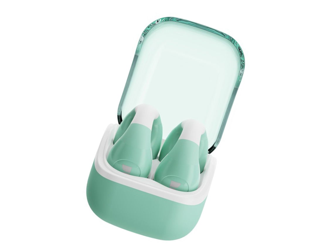 Mali fones de Ouvido Sem Fio True Open ear Clips Leve Bt 5.4 com Mic e Cancelamento de Ruído para Esportes