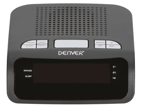 Rádio Despertador  CR419MK2 (Preto - Digital - Alarme Duplo -  Função Snooze - Corrente)