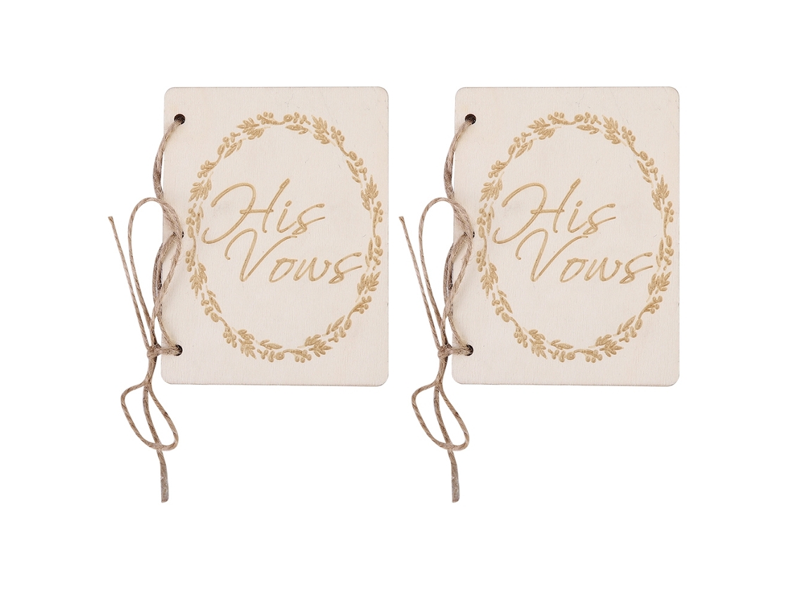 2pcs livros de votos para casamento, acessórios de decoração, brochura com 2 folhas em branco | S/MARCA