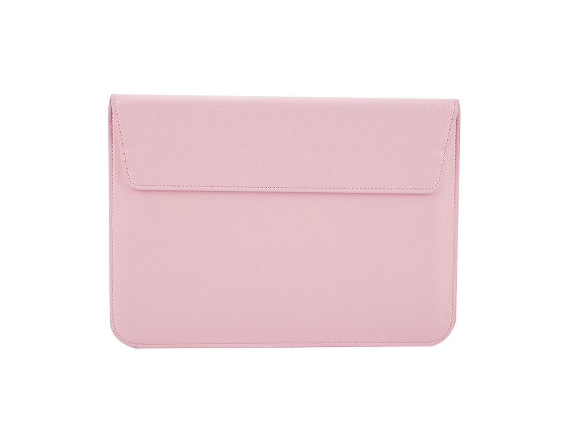 Bolsa Para Portátil  De 13" Couro Sintético Transversal Marrom*