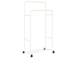 Suporte para roupas, liso, branco, 80 x 53 x 156 cm, exclusivo da Maison.