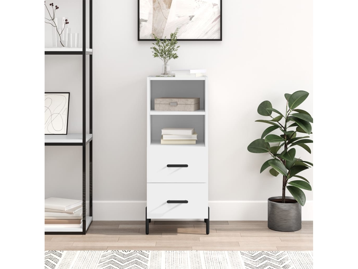 Aparador 34,5x34x90 cm Madera Procesada Blanco
