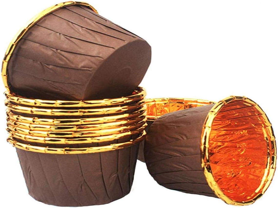 Formas para muffins e cupcakes Lurelia, pacote com 50 unidades.