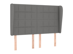 Headboard, Headboards Vidaxl Cinzeto Tecido (147 X 23 X 118/128 Cm)