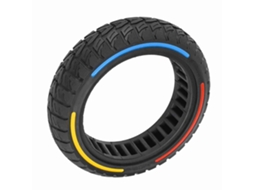 Neumático de borracha sólida 9.5x2.5 S/MARCA, para patinete elétrico, absorção de impactos, bom aderência