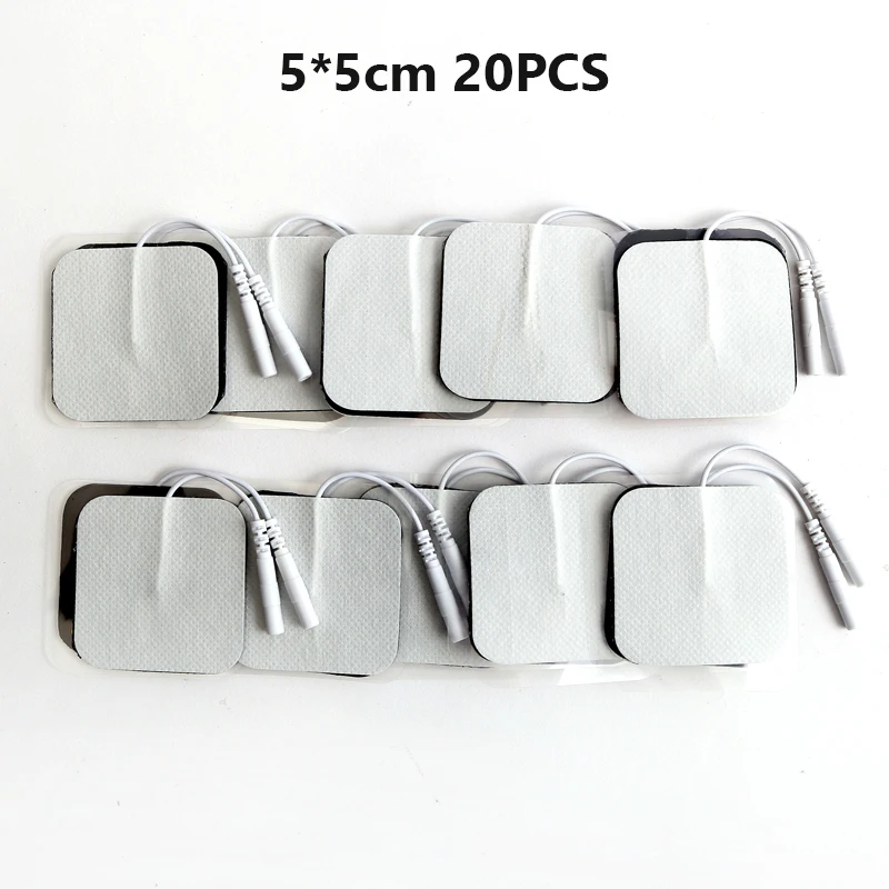 Conjunto De 10 Eletrodos Reutilizáveis ​​para Massagem Corporal, 5cm X Máquina Terapia Digital, Com Adesivo Reposição ~06055