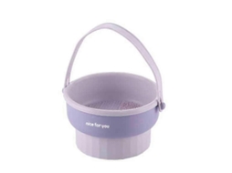Tapete De Limpeza Para Pincéis De Maquiagem 3 Em 1 Com Escorredor E Ferramenta De Esfregar, Roxo Everley891