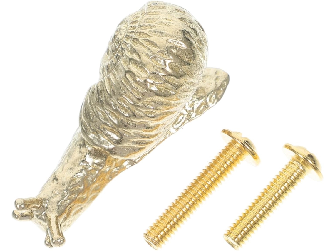 Dobradiça De Porta Decorativa Em Latão Com Formato Caracol, Acabamento Em Ouro Antigo, Ideal Para Gavetas E Portas