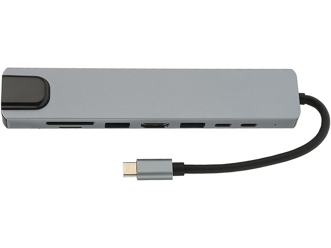 Estação De Acoplamento 8 Em 1 Tipo C, Hub Usb-c Com Carregamento Pd,