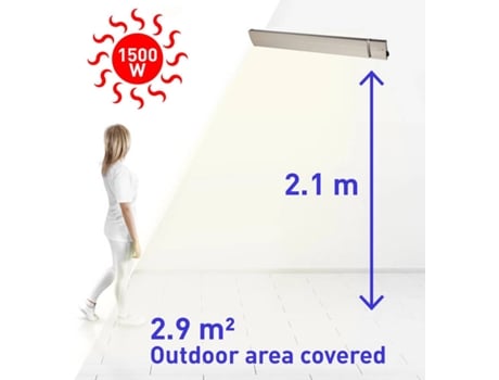 Aquecedor Infravermelhos SINED CALORE BIANCO 1500