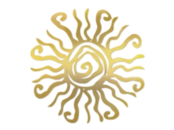 Laxiscreed Arte De Parede Dourada Sun Metal Para Decoração De Interior E Exterior