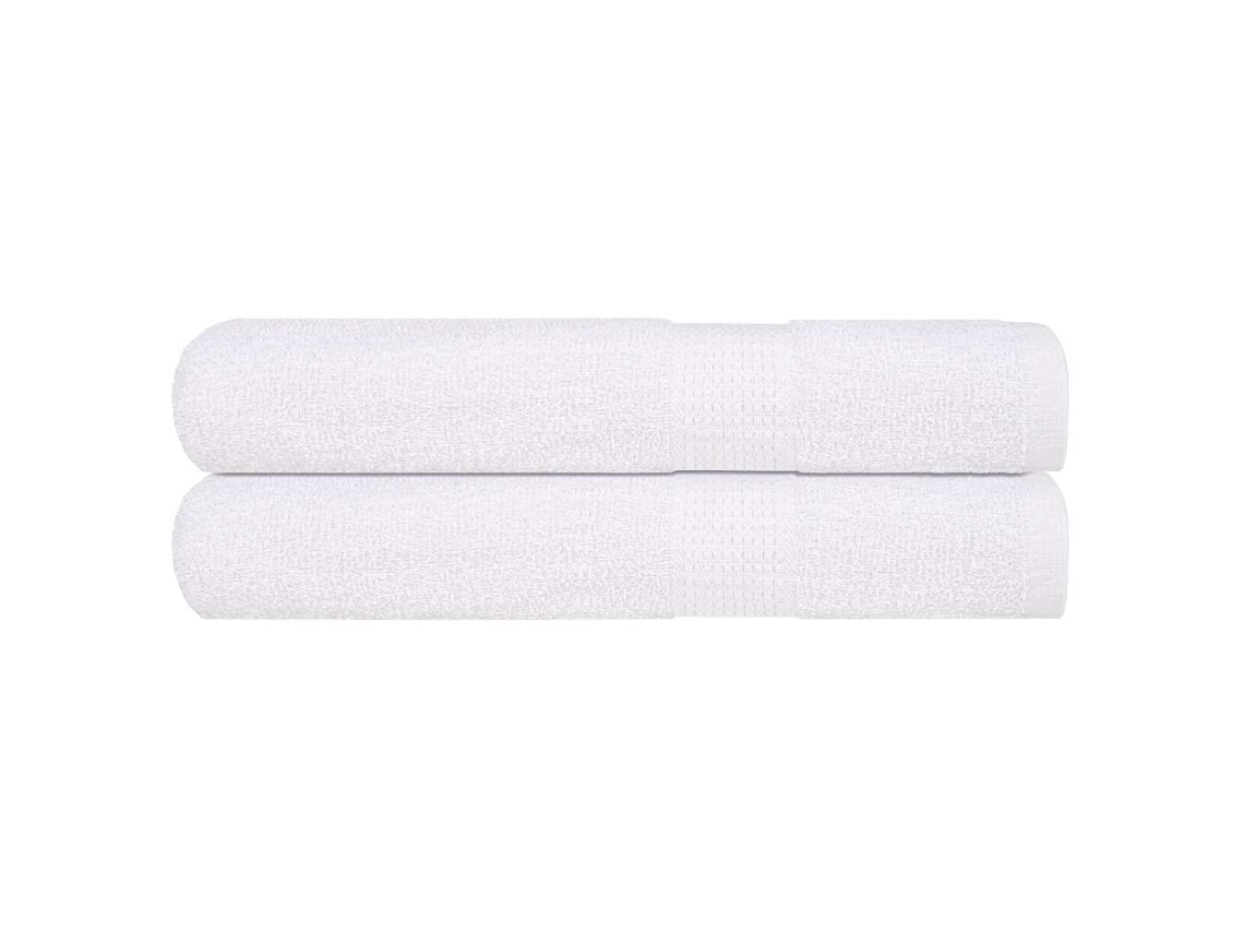 Vidaxl Toalhas Frogn 2 Pcs 100x200 Cm 360 G/m² Branco