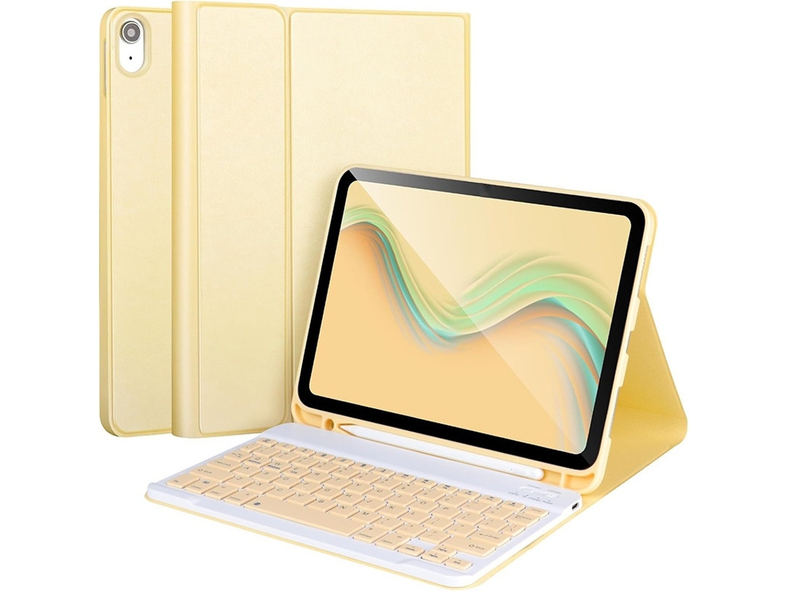 Lurelia Capa Com Teclado Bluetooth Para Ipad 9 10.2 Com Suporte Para Caneta