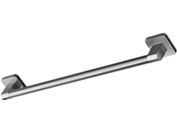 Toalheiro Adesivo De Parede De 40 Cm, Metal Cinza, Necessidade De Furar