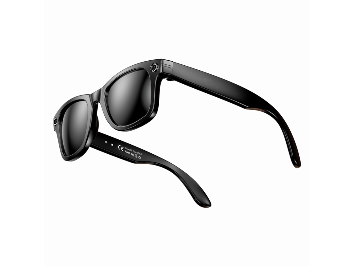 Lunetas Inteligentes Com Câmera De 8 Mp, Registra Vídeo, Percorre Simultaneamente, Aplica Bluetooth E Assistente Ia.