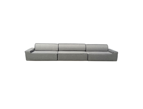 Sofá Cama Modular De Espuma Cinzenta Arko Triplo 360x80 Cm Para Uso Interior E Exterior Com Braços K´foam Store