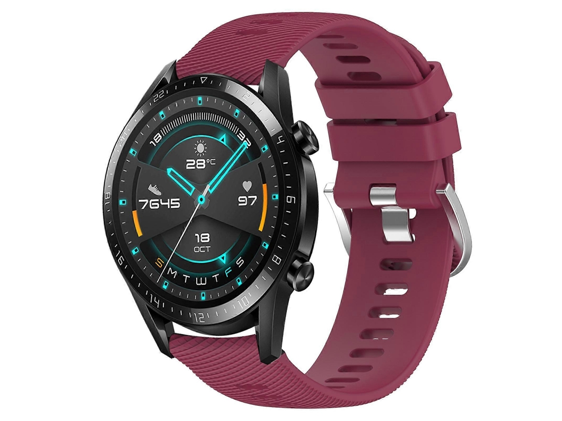 Pulseira De Silicone Macio De Cor Sólida Para Huawei Gt2 46mm 22mm