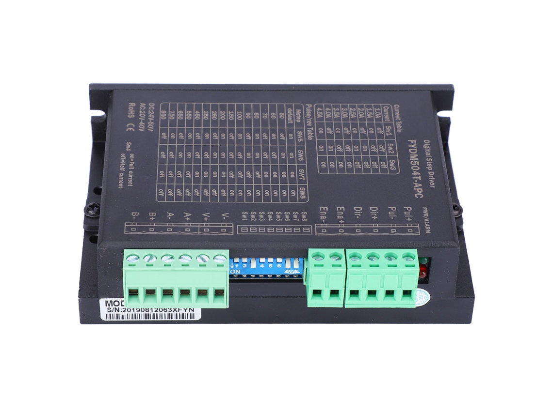 Driver De Motor De Passo Nema 17 23 34 2 Fases Dc 24-50v Ac 20-40v 1-4.5a Automação