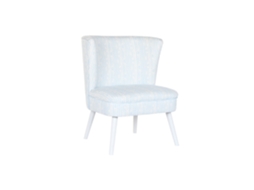 Poltrona de Poliéster, Madeira, Listras Azuis, 73x67x85cm ALEXANDRA HOUSE LIVING